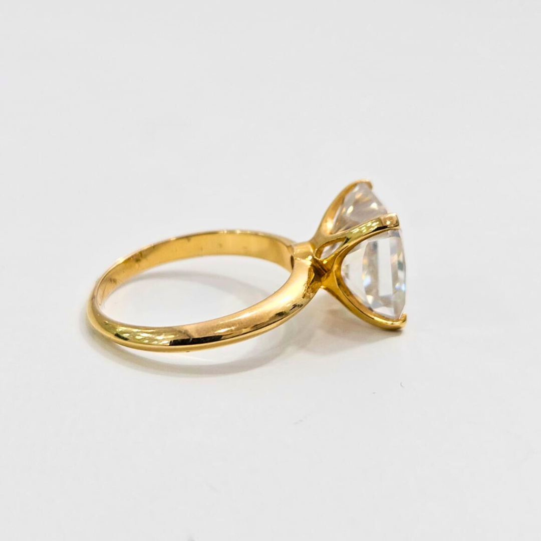 Anvi Statement Ring in Moissanite by Vai Ra