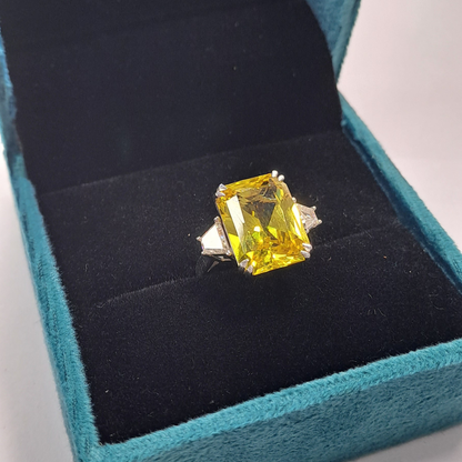 Yellow Sapphire Statement Ring (16 CT)