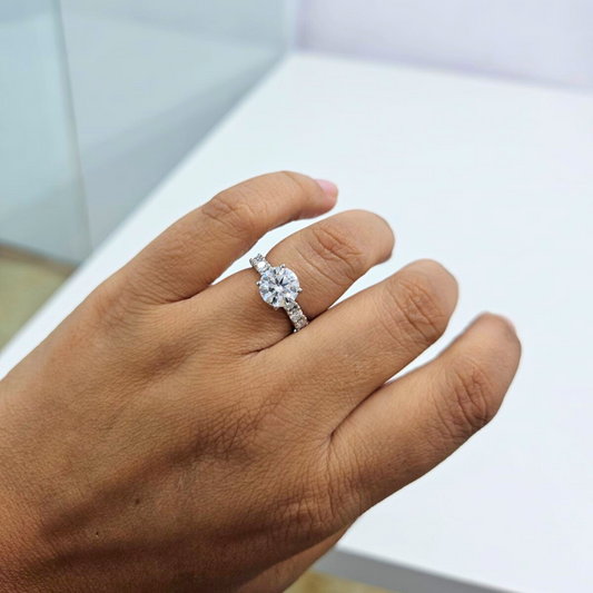 Shree Ring 2.69 CT Moissanite by Vai Ra