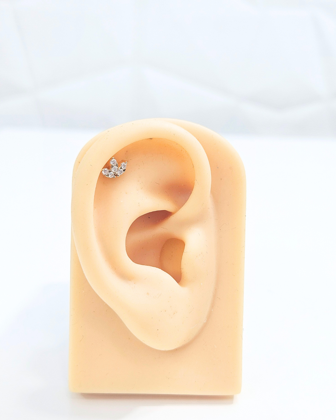 Three Petals Cluster Piercing Earring
