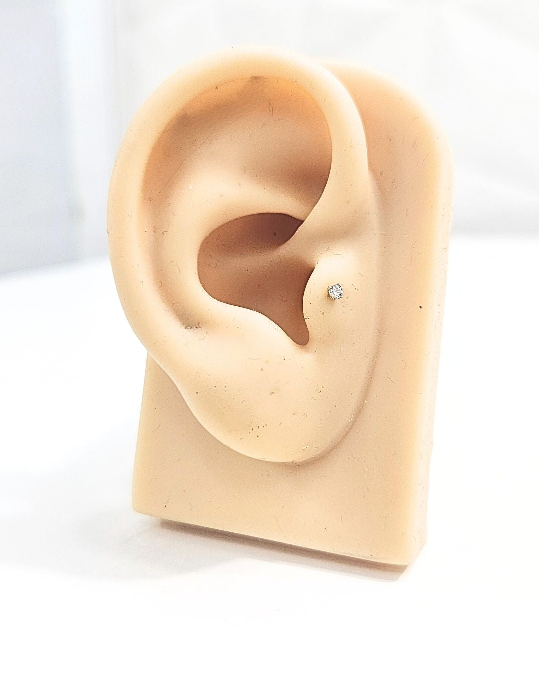 Tiny Round Stud Piercing Earrings and Nosepin