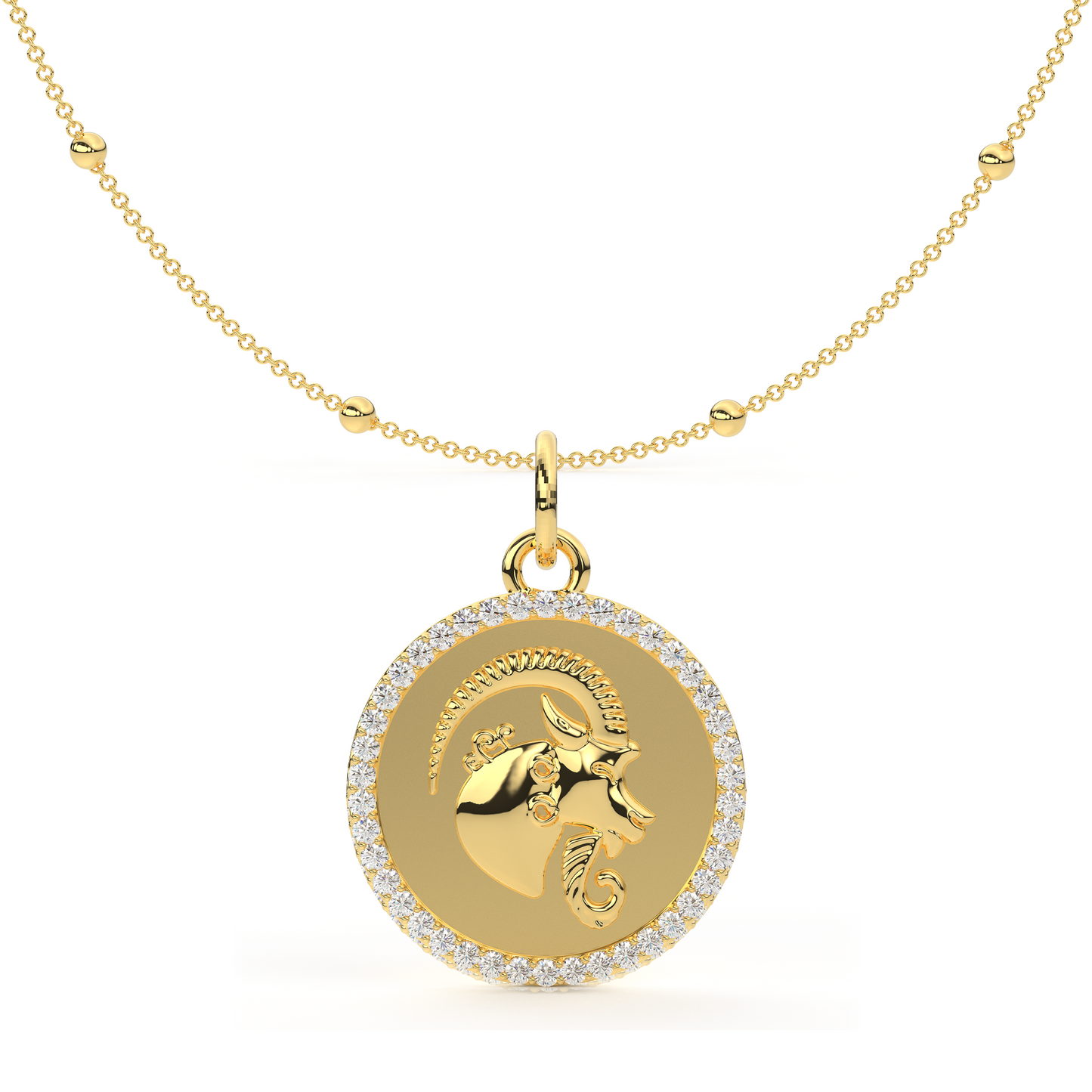 Personalised Zodiac Medallion Pendant