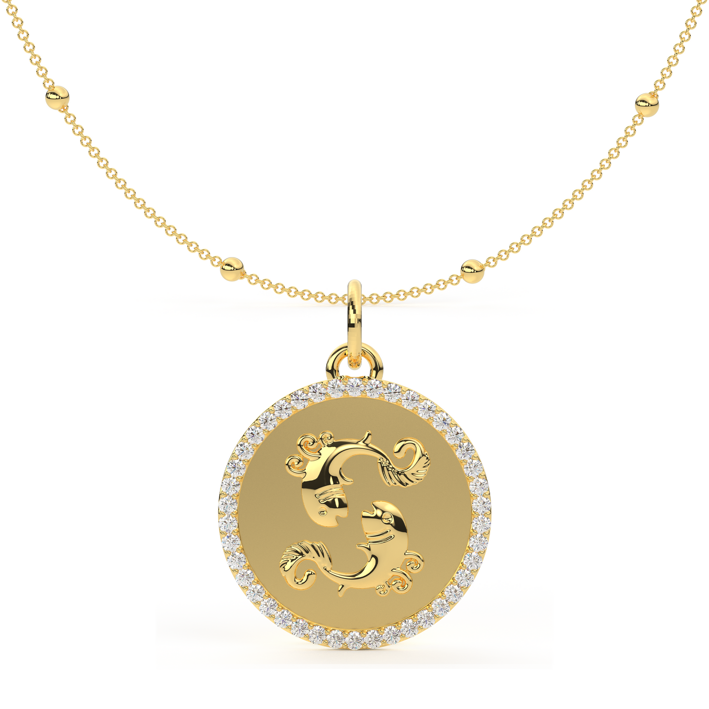 Personalised Zodiac Medallion Pendant