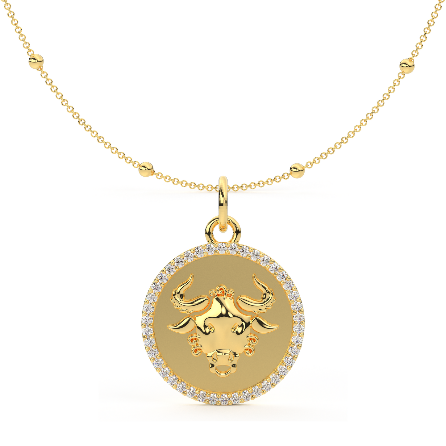 Personalised Zodiac Medallion Pendant