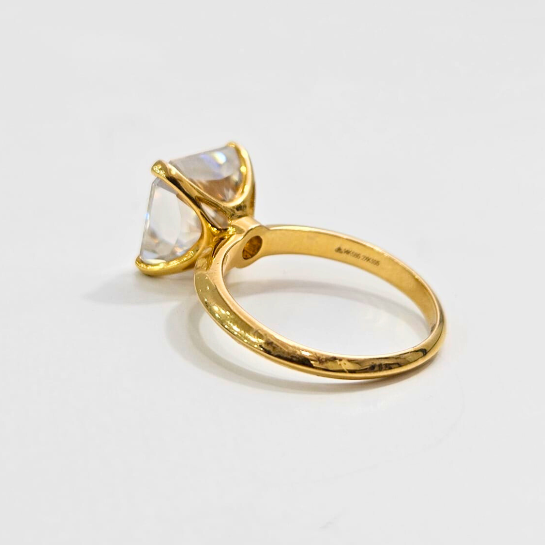 Anvi Statement Ring in Moissanite by Vai Ra