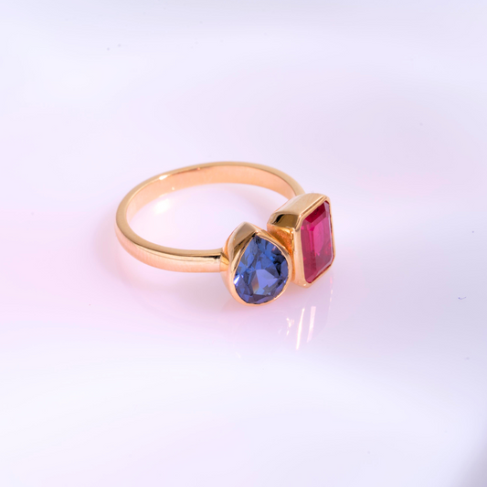 Toi ET Moi Bezel Ring