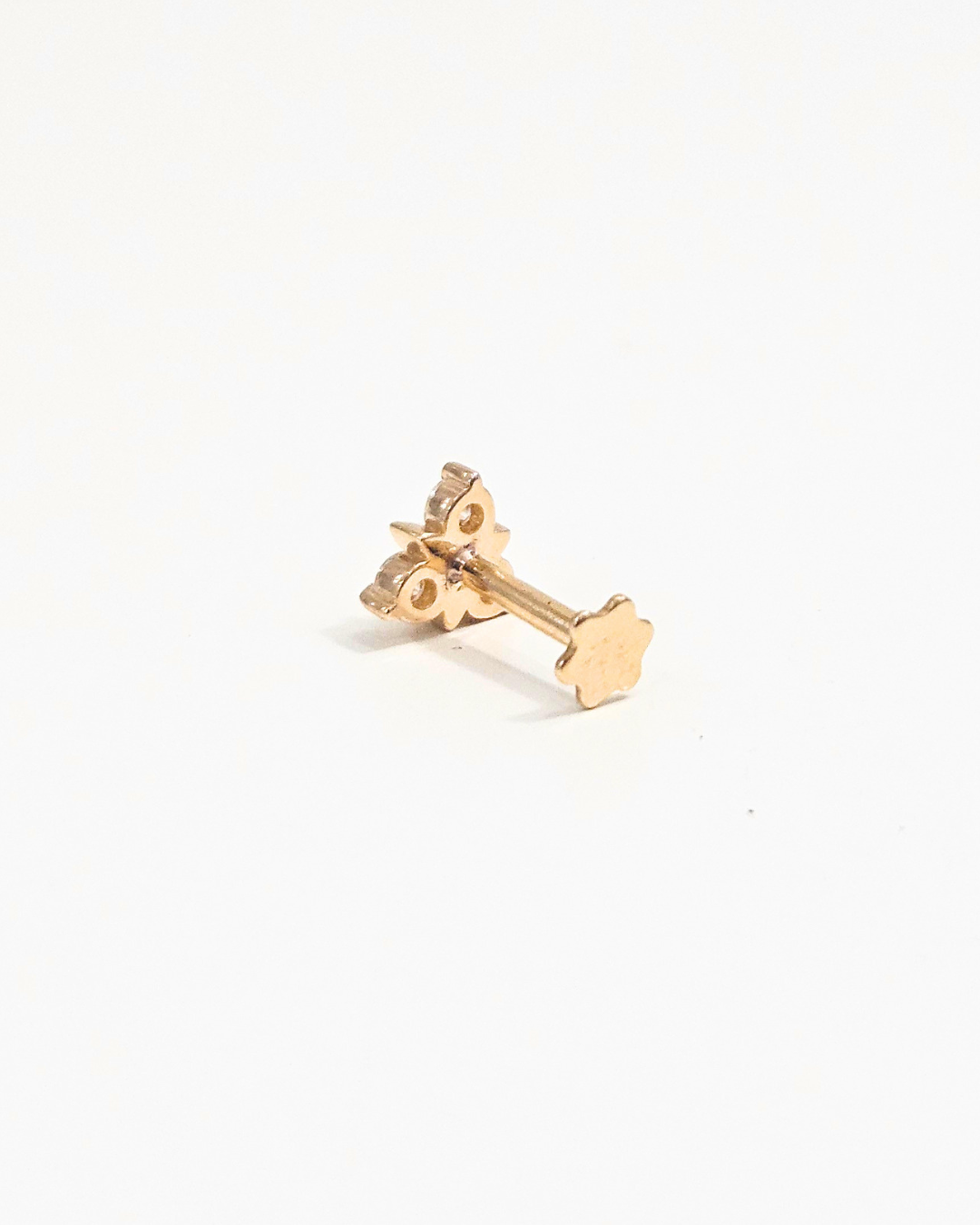 Nysa Three Stone Cluster Helix Piercing Earring/ Nose Ring