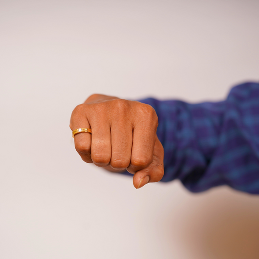 Sharva Men's Engagement Band in Moissanite and Diamond by Vai Ra