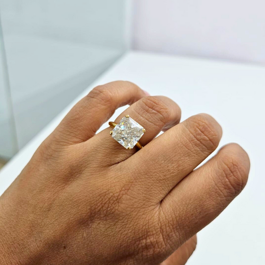 Anvi Statement Ring in Moissanite by Vai Ra