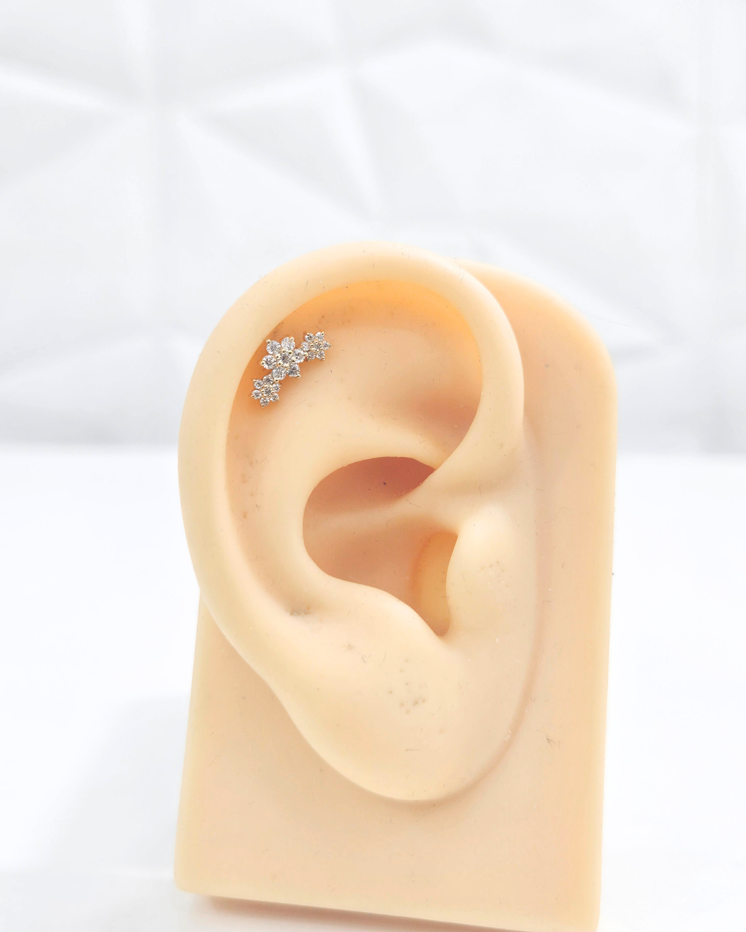 Trio Flower Helix Piercing Earring