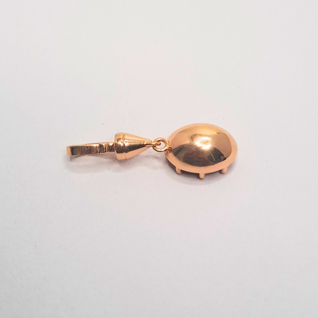 Ruby Button Pendant