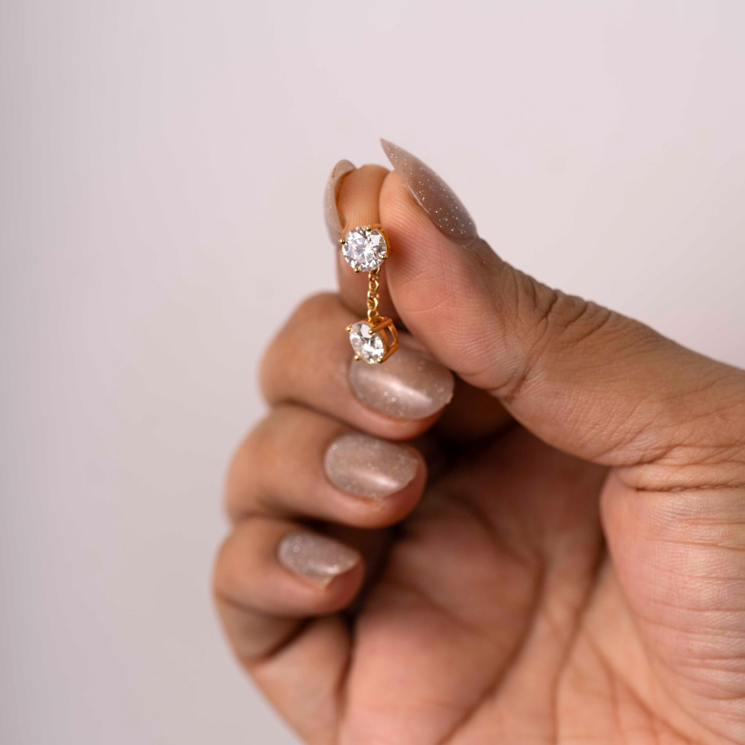 Solitaire with detachable drop
