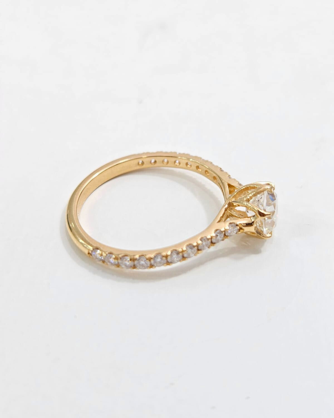 Minnal Old European Cut 1.37 CT by Vai Ra in Moissanite and Lab Diamond