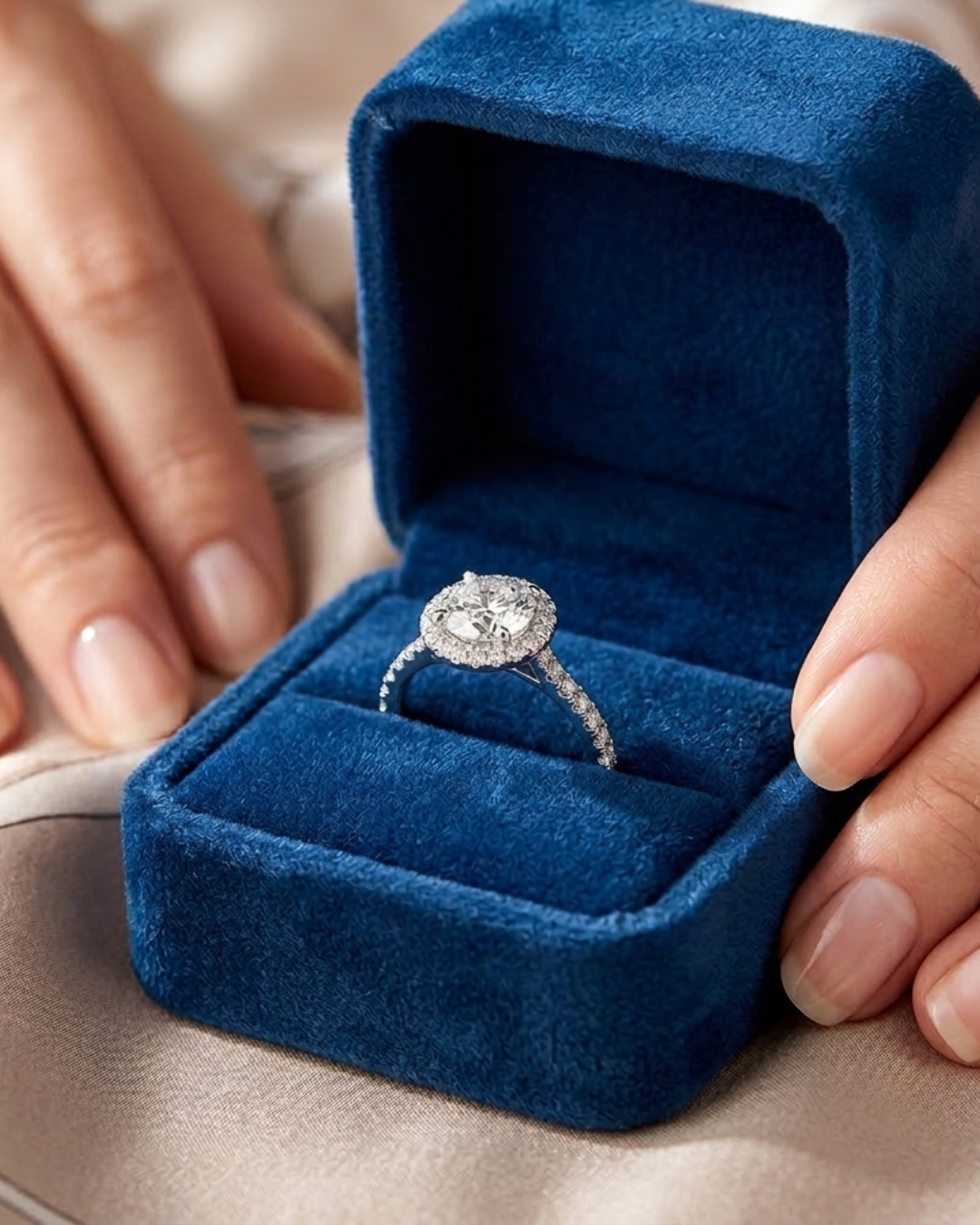Vaani Halo 1.97 CT Engagement Ring by Vai Ra