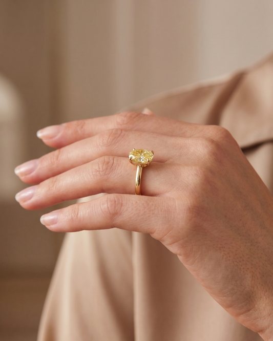 Meia 3 CT Lab Grown Sapphire Ring by Vai Ra
