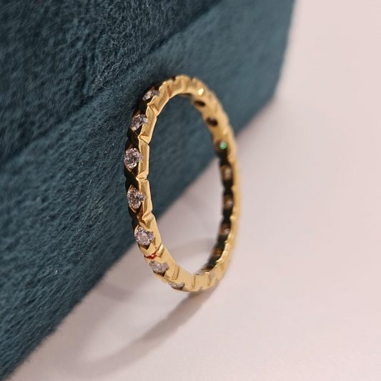 X eternity Band available in Moissanite and Diamond by Vai Ra