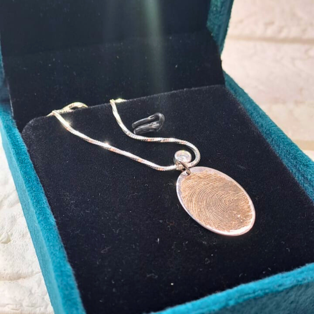 Personalized Handwritten or finger print Pendant by Vai Ra