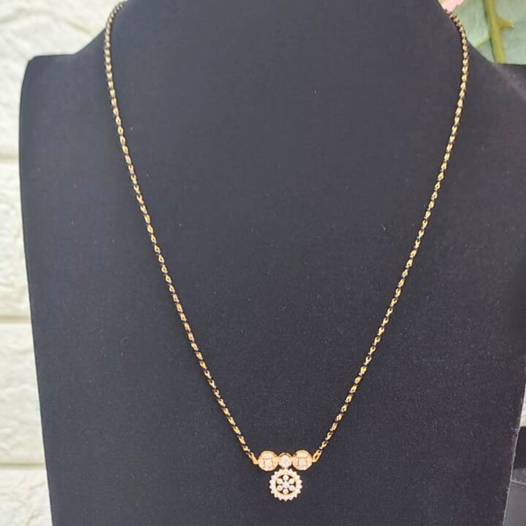 Janani Mangalsutra in Moissanite or Lab Diamond by Vai Ra