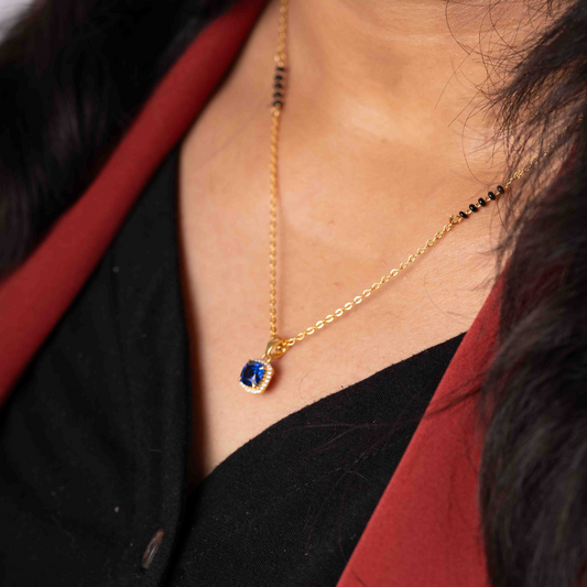Sapphire Mangalsutra by Vai Ra