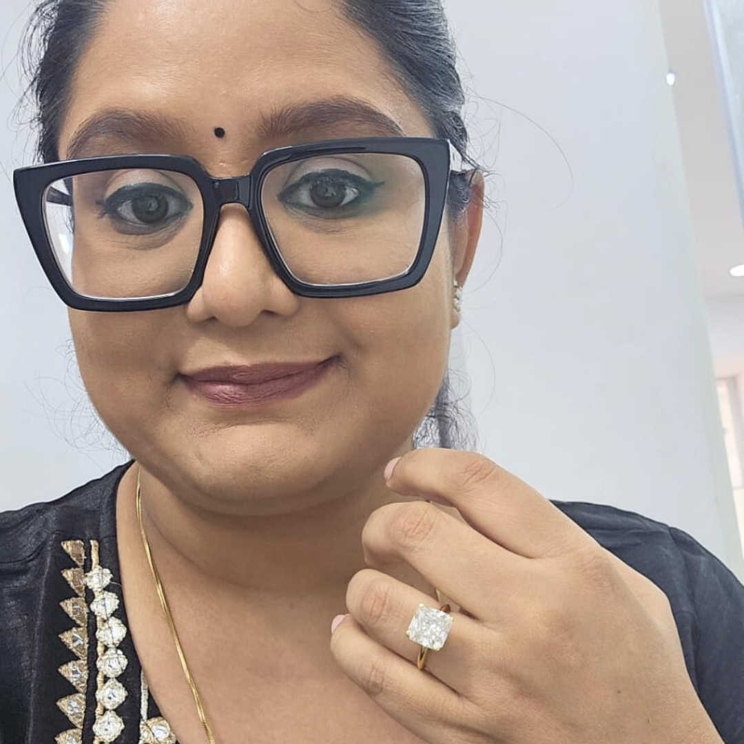 Anvi Statement Ring in Moissanite by Vai Ra