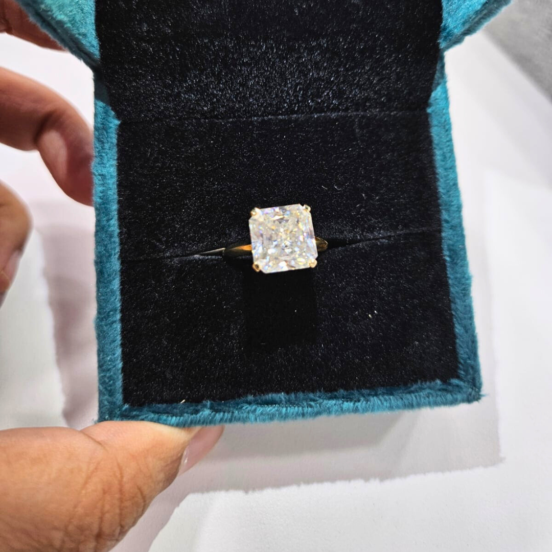 Anvi Statement Ring in Moissanite by Vai Ra