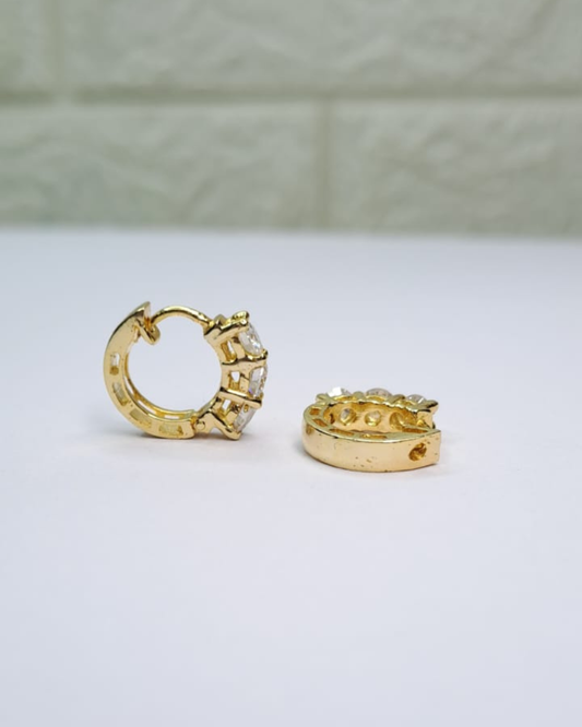 Miso Huggies 0.4 CT in Moissanite and Lab Diamond by Vai Ra