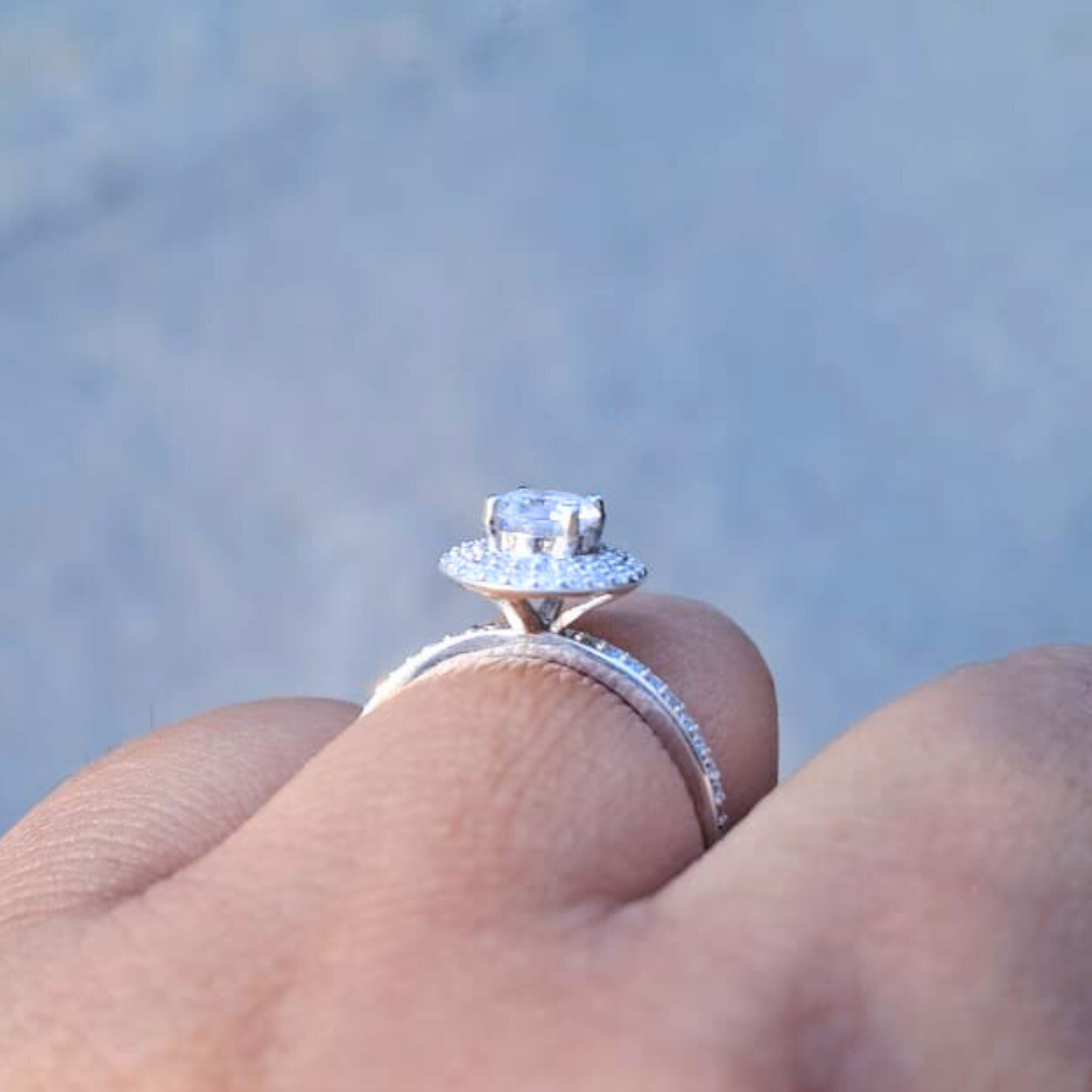 Taruni Halo 1 CT Diamond Engagement Ring