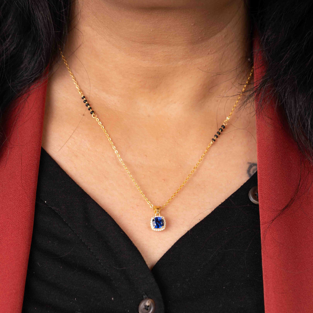 Sapphire Mangalsutra by Vai Ra