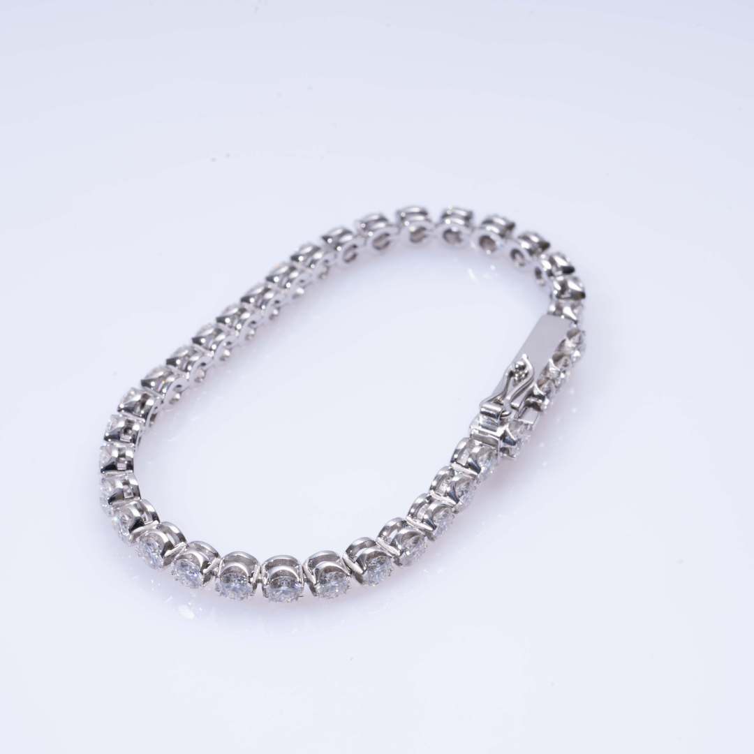 Round Tennis Bracelet 5.83 CT Moissanite by Vai Ra