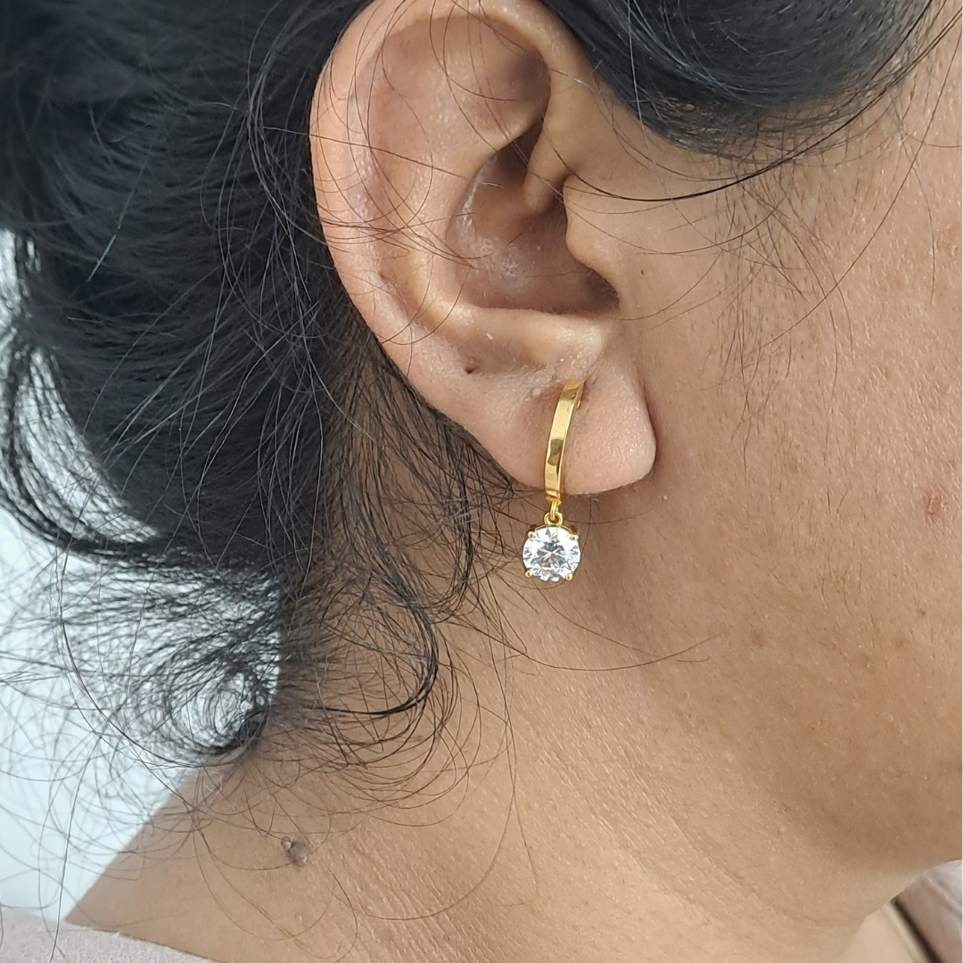 Lalita Earrings Moissanite Lab diamond by Vai Ra