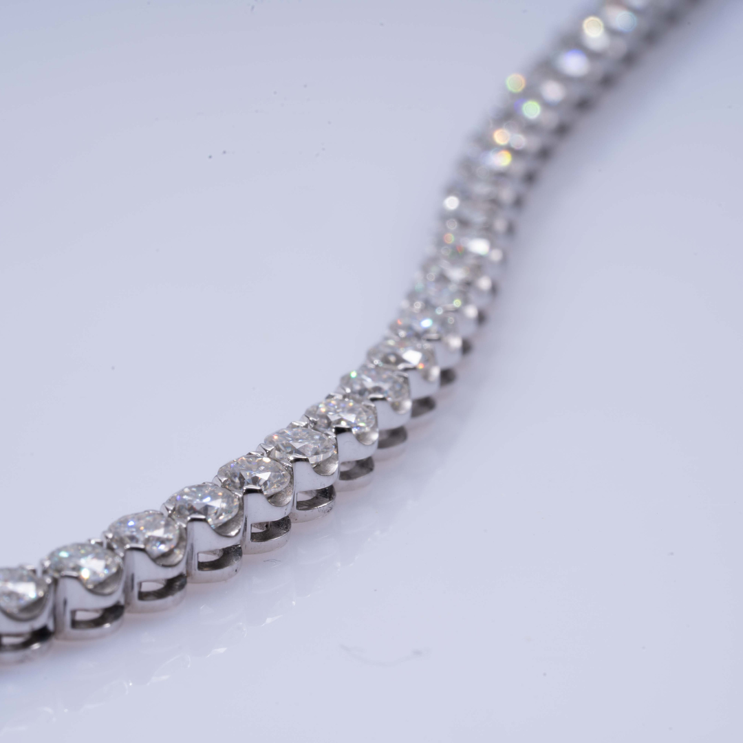 Round Tennis Bracelet 5.83 CT Moissanite by Vai Ra