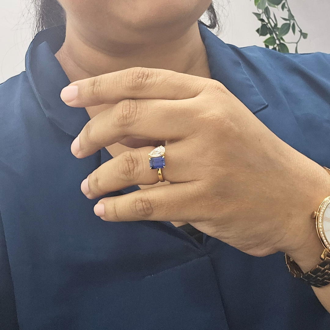 Shyama Toi Et Moi Ring (Blue Sapphire)