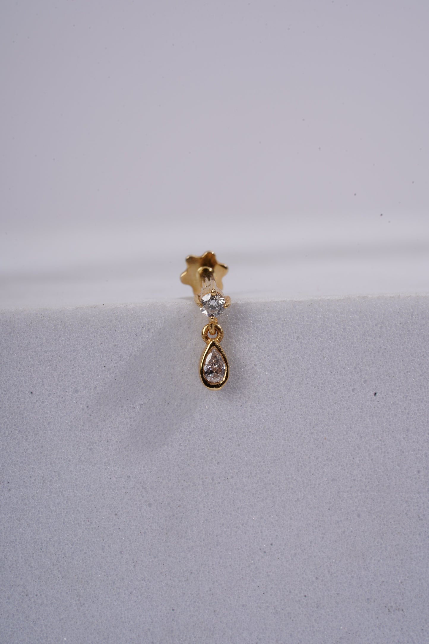 Pear Dangle Piercing Earrings