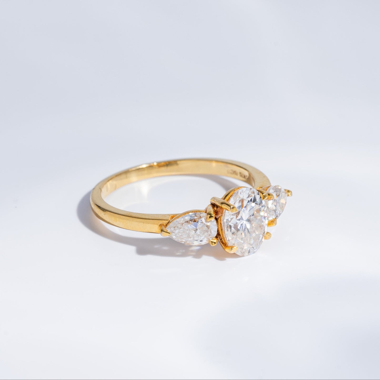 Yashasvi Ring in Moissanite and Lab Diamond by Vai Ra
