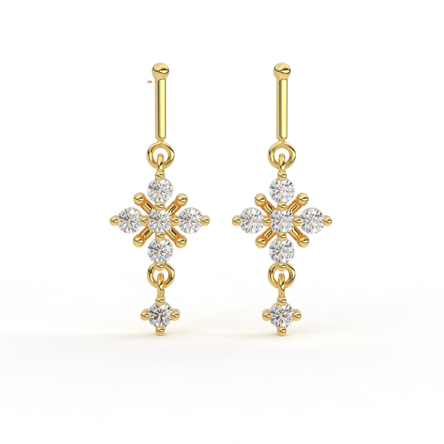 Aster Diamond and Moisannite Bugadi by Vai Ra
