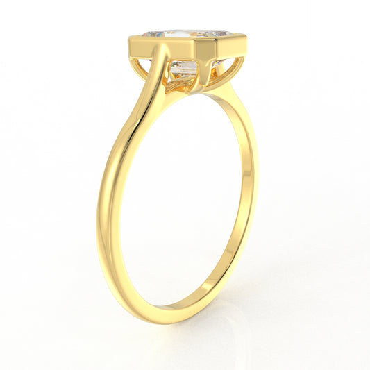 Aria Solitaire Ring 1.02 Carat Moissanite Diamond