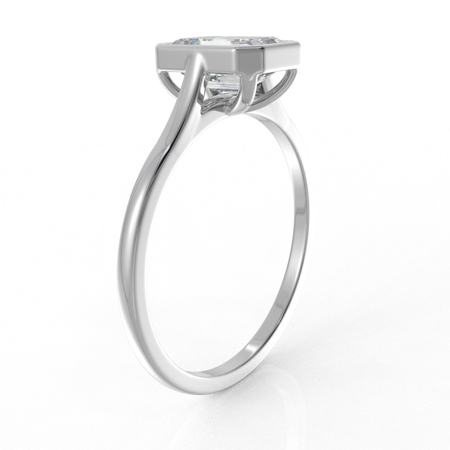 Aria Solitaire Ring 1.02 Carat Moissanite Diamond