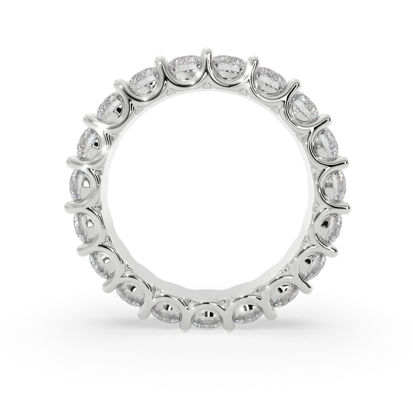 Eternity Band Vai Ra Lab diamond and moissanite