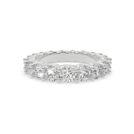 Eternity Band Vai Ra Lab diamond and moissanite