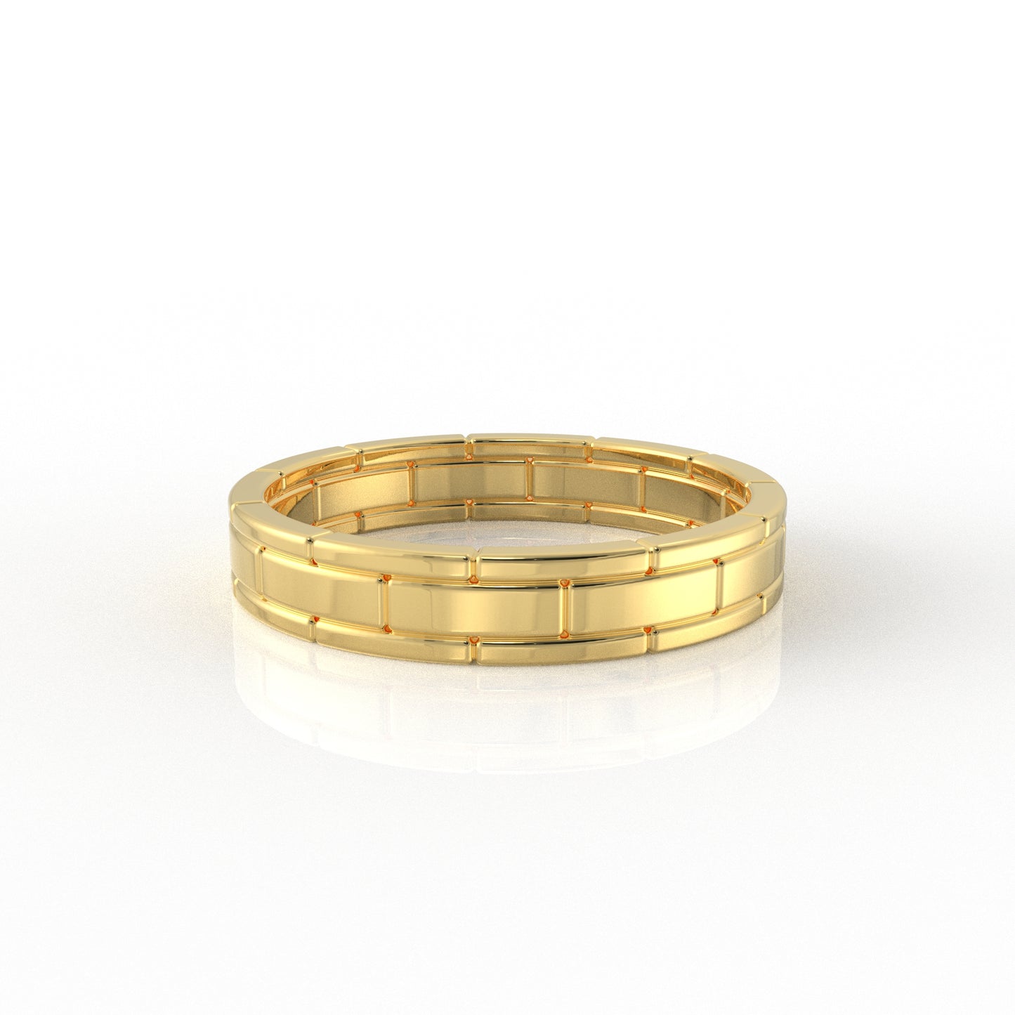 Karan Men's Band in Gold and Platinum by Vai Ra