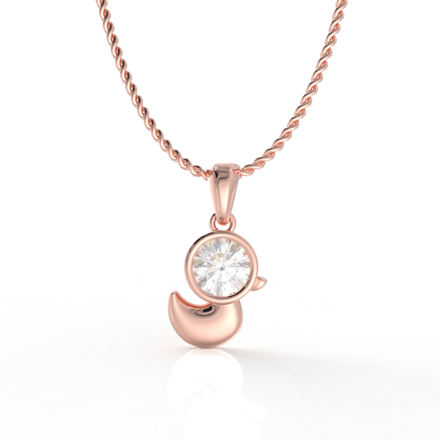 Gemma Kid Pendant- 1 Carat moissanite diamond