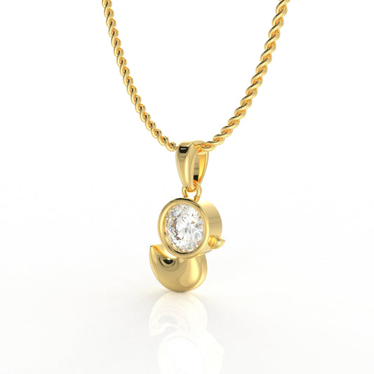 Gemma Kid Pendant- 1 Carat moissanite diamond