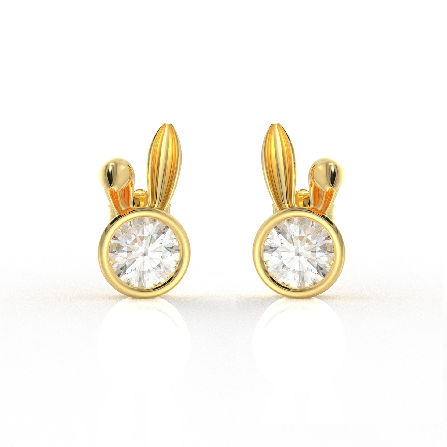 Nova Kid Ear rings 1 Carat Moissanite Diamond