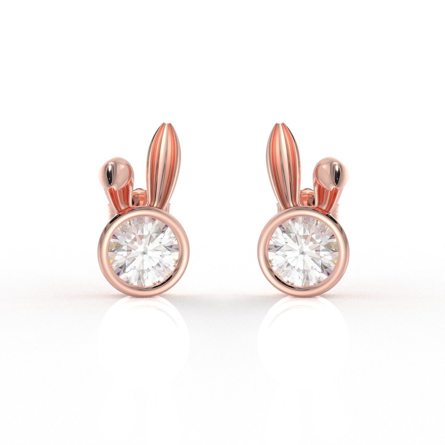 Nova Kid Ear rings 1 Carat Moissanite Diamond