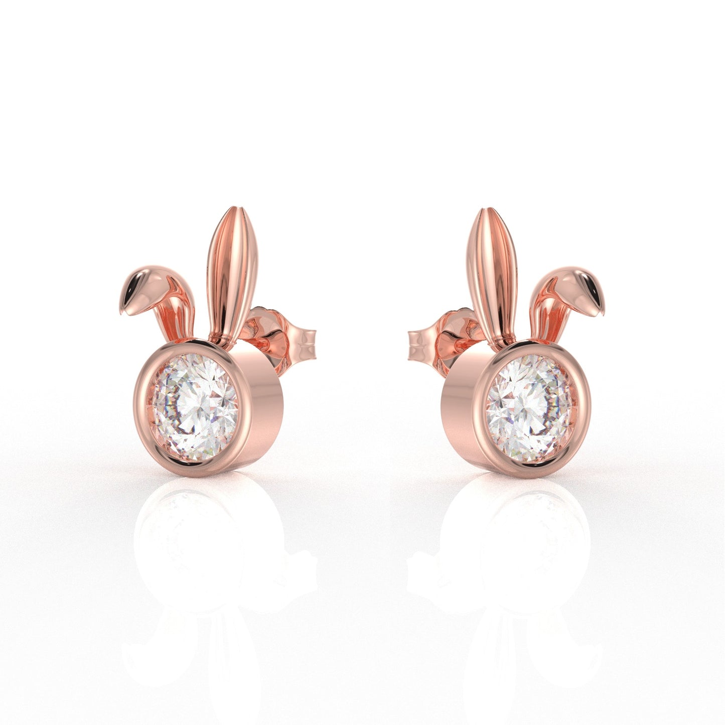 Nova Kid Ear rings 1 Carat Moissanite Diamond