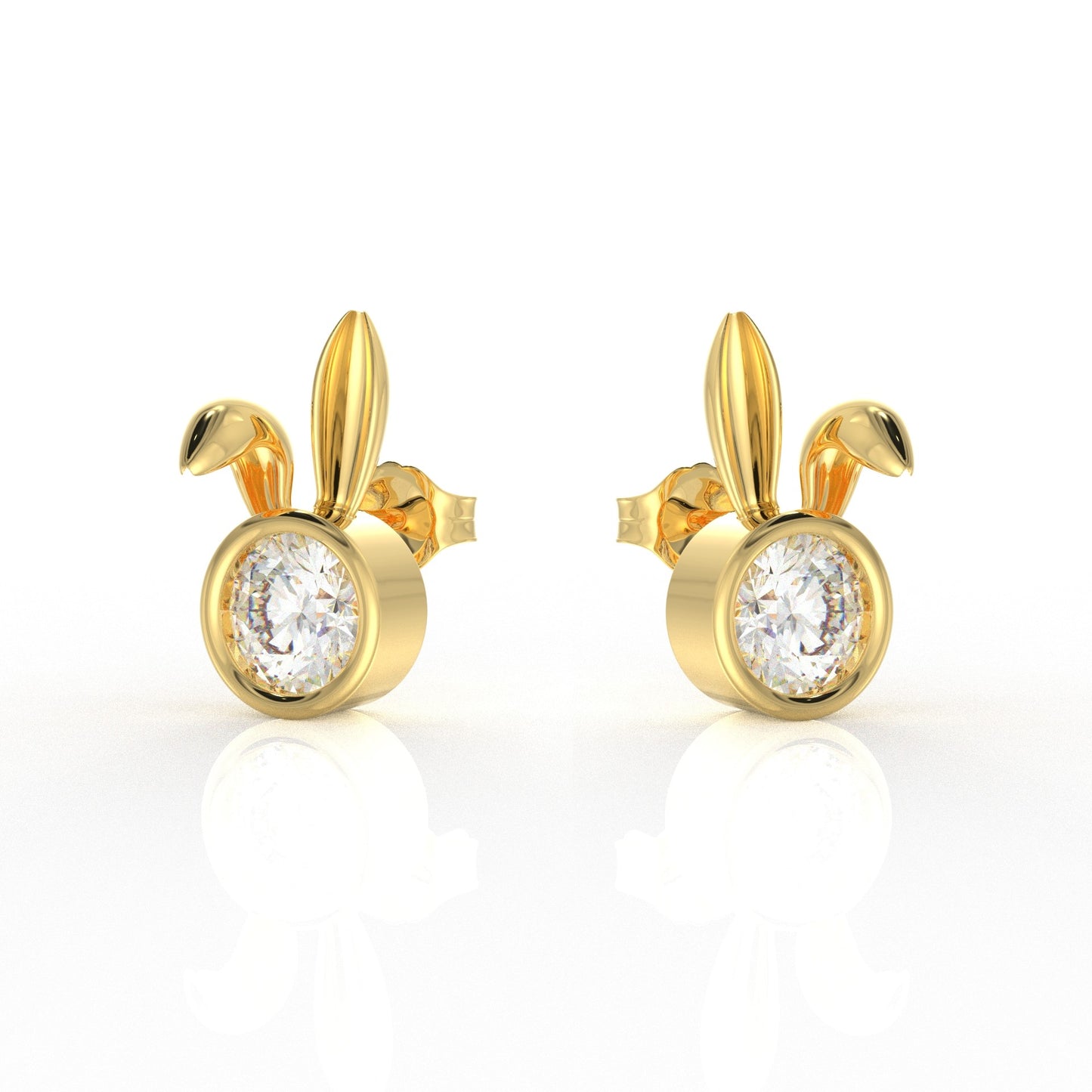 Nova Kid Ear rings 1 Carat Moissanite Diamond
