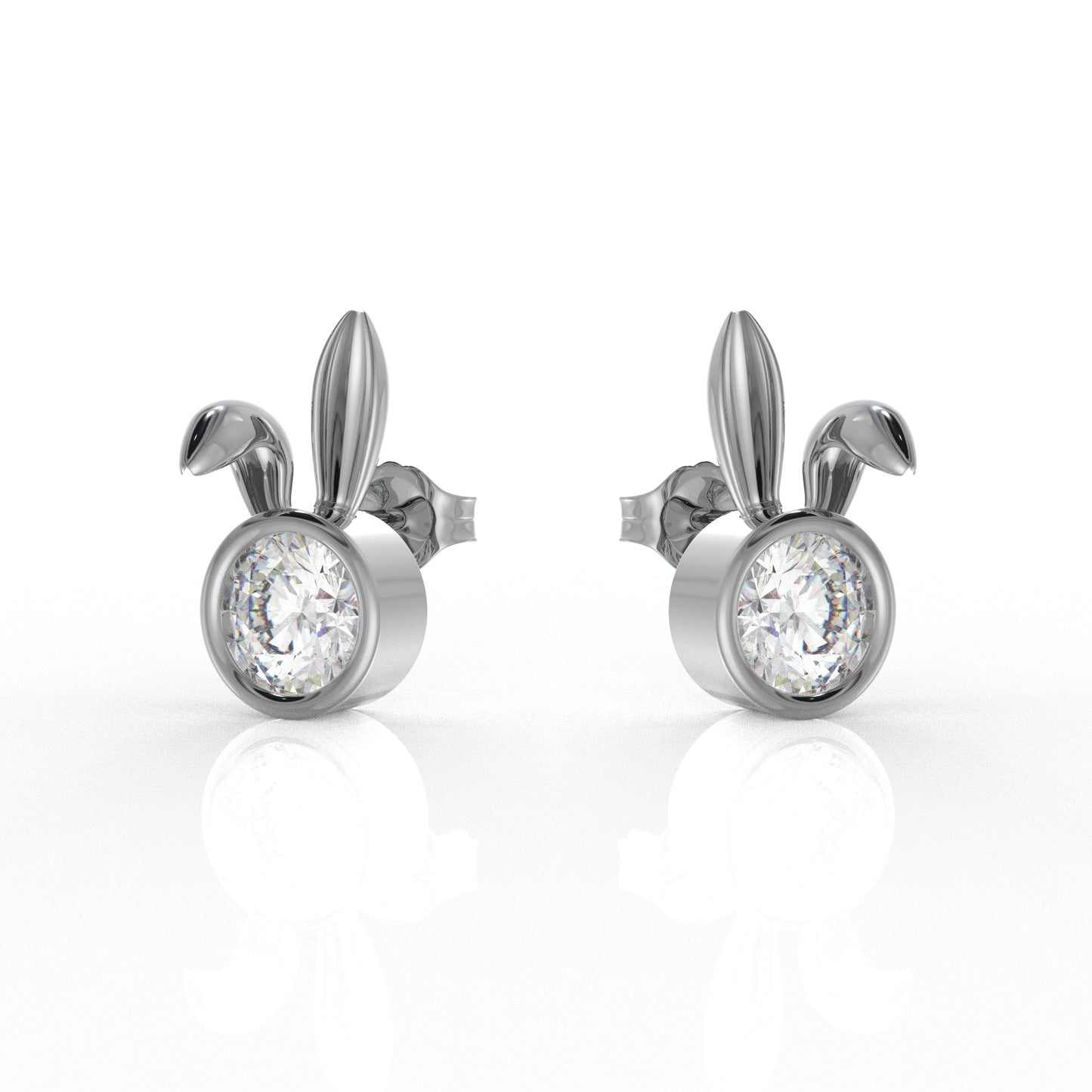Nova Kid Ear rings 1 Carat Moissanite Diamond