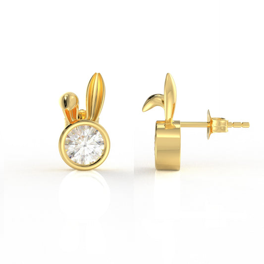 Nova Kid Ear rings 1 Carat Moissanite Diamond