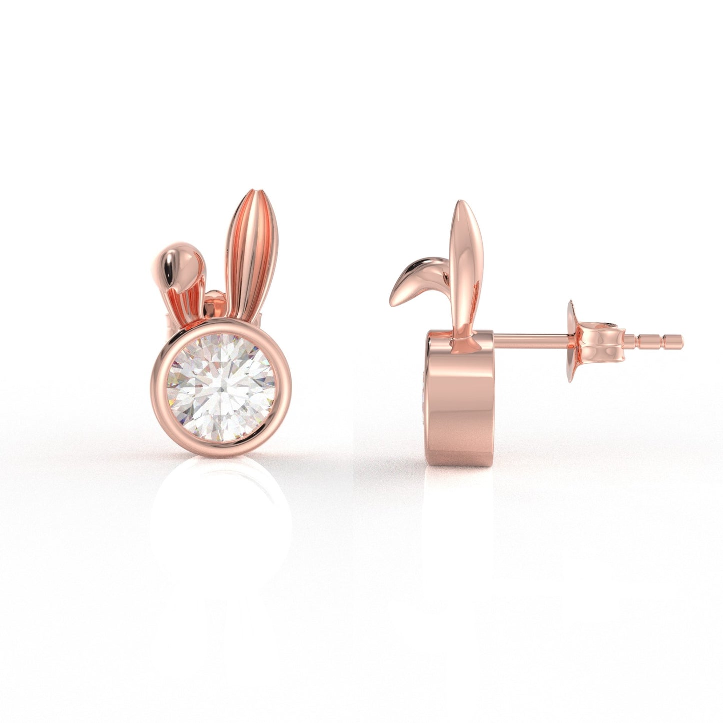 Nova Kid Ear rings 1 Carat Moissanite Diamond