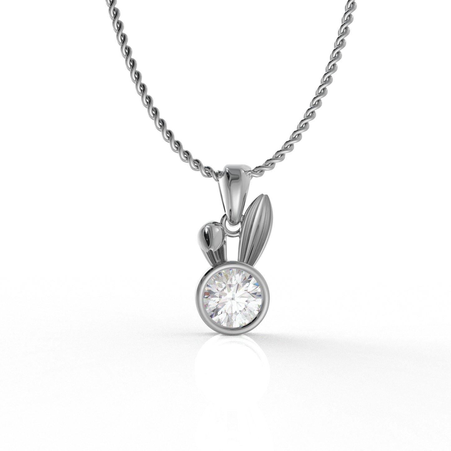 Raelynn Kid Pendant- 1.03 Carat Moissanite Diamond